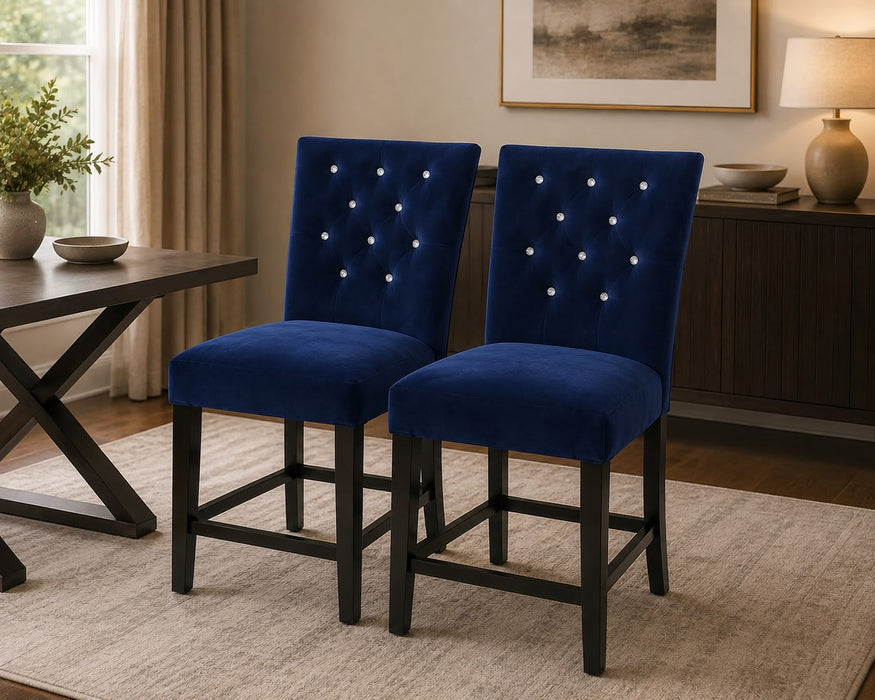 Evanka Blue Box of 2 Dining Chairs