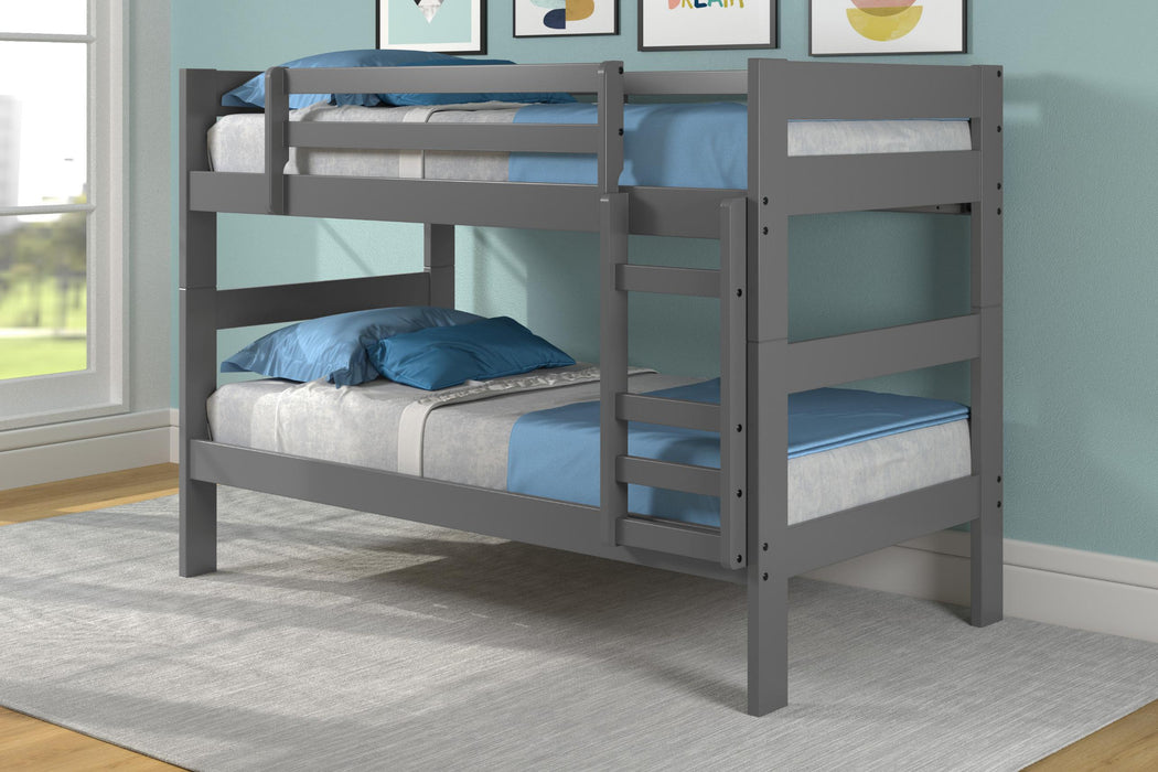 Flynn Gray Twin Over Twin Bunkbed