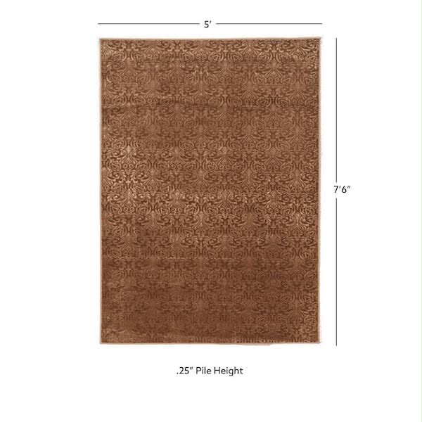 Evolution Brown 60" X 78" Loomed Area Rug