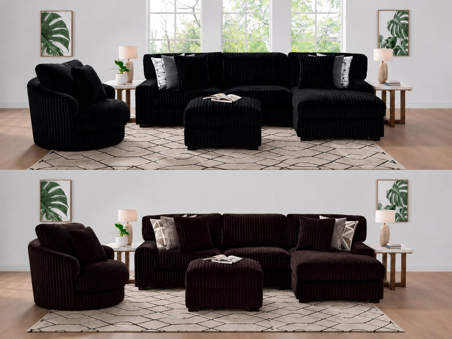 Nightfall Corduroy Sectional Choose Your Color!!