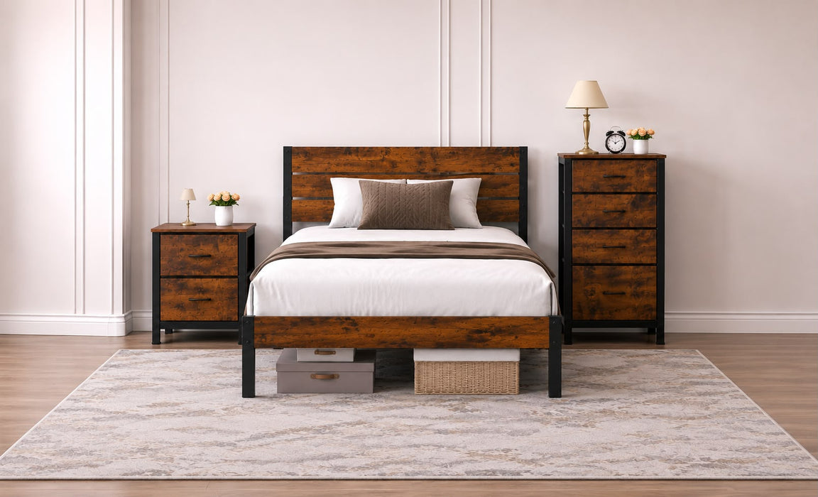 Alicia Bed and Tower Chest Choose Your Size!!