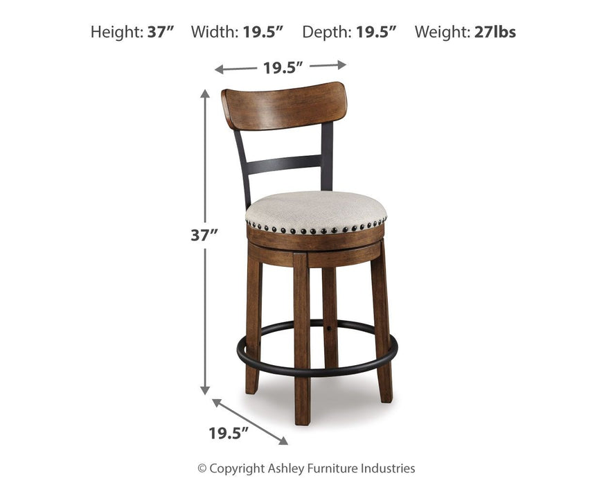 Valebeck - Full Back Swivel Stool