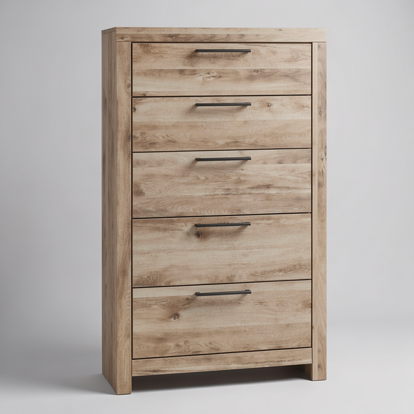 Hyanna - Five Drawer Chest - Tan Brown