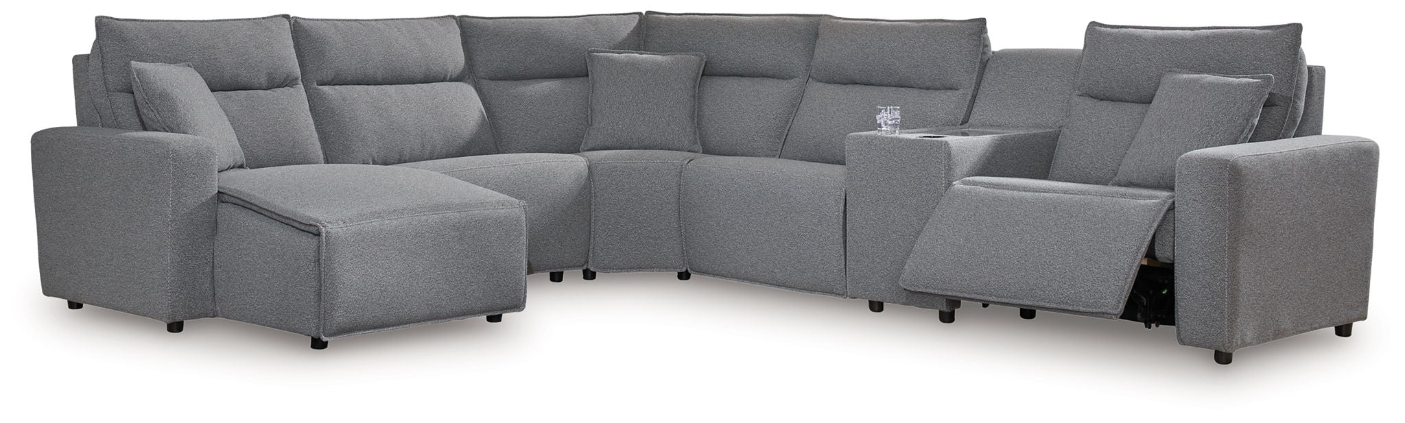 ModMax II - Salt And Pepper - Reclining Sectional