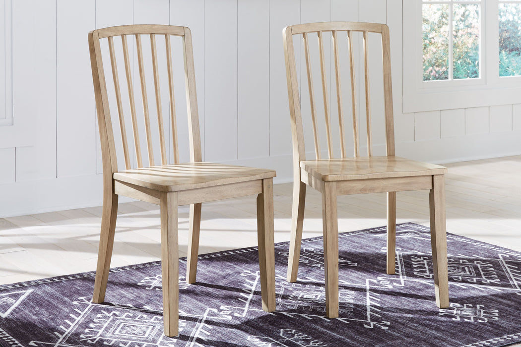 Gleanville - Light Brown - Dining Room Side Chair (Set of 2)