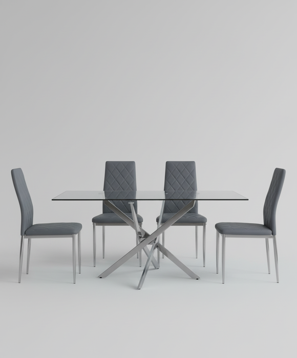 Macklin Table +  4 Chairs