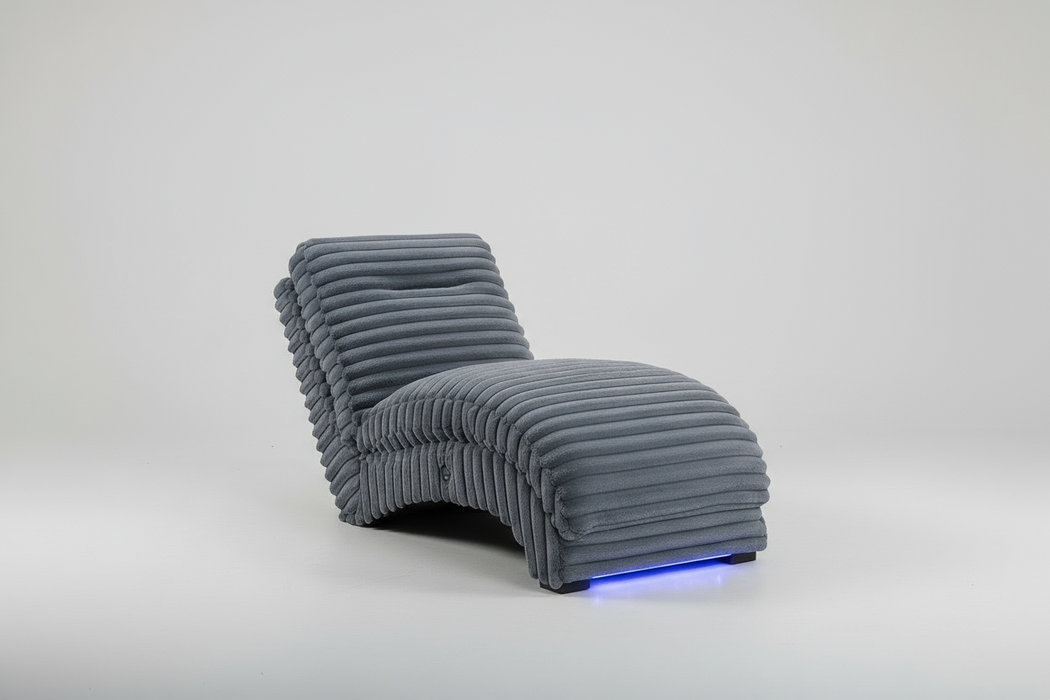 Dominic Gray Corduroy Velvet Chaise