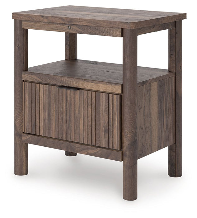 Pamytta - One Drawer Night Stand - Brown