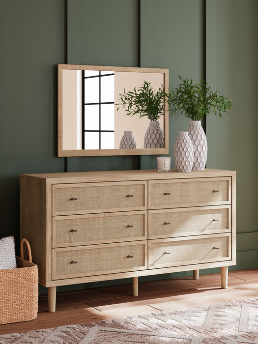 Ashley Cielden 6 Drawer Dresser and Mirror, Two-tone Ashley Cielden 6 Drawer Dresser and Mirror, Two-tone