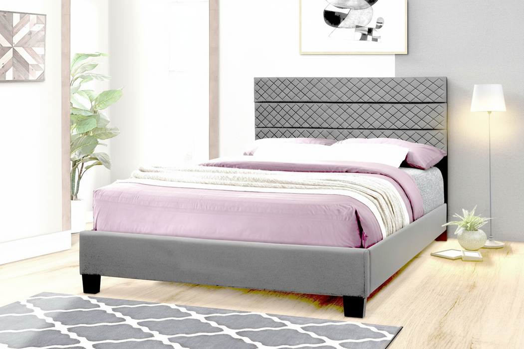 Claire Gray Bed Select Your Size
