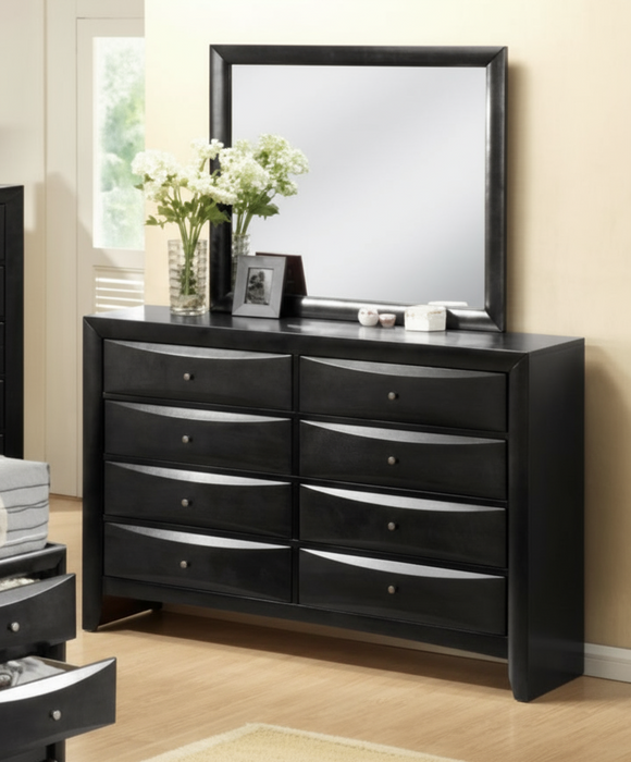 Linda Black Dresser Mirror
