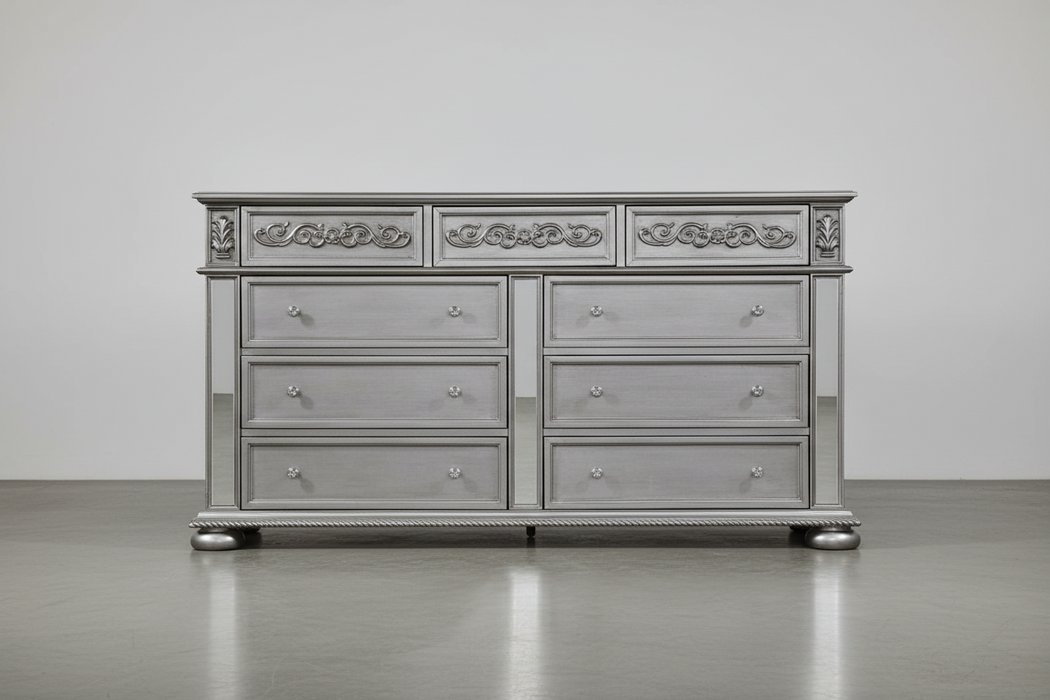 silver dresser Global Furniture USA Diana Silver Dresser