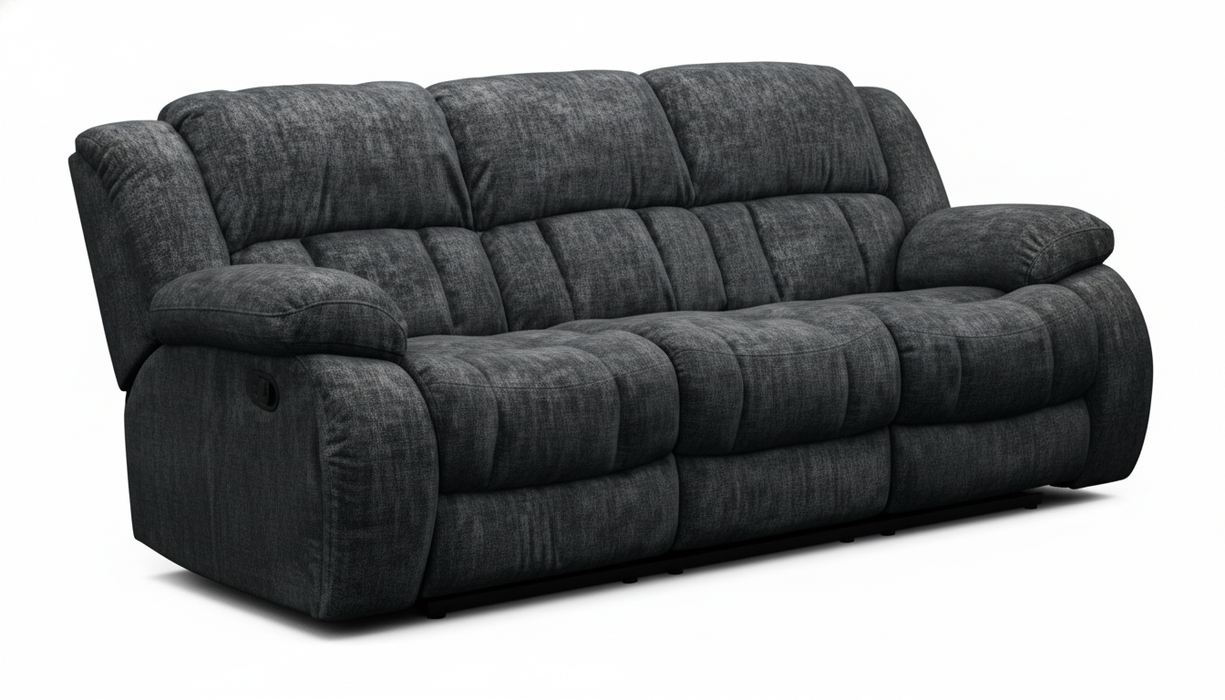 Strider Ebony Reclining Sofa