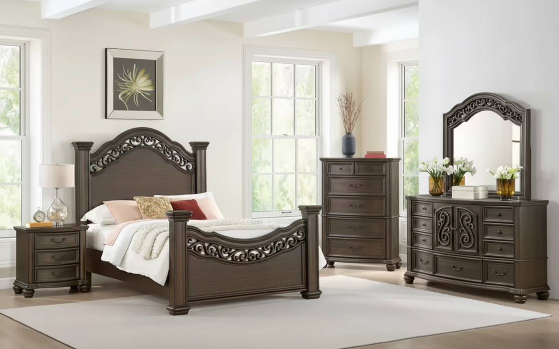 Brunswick Dresser Mirror Bed Choose Your Size!