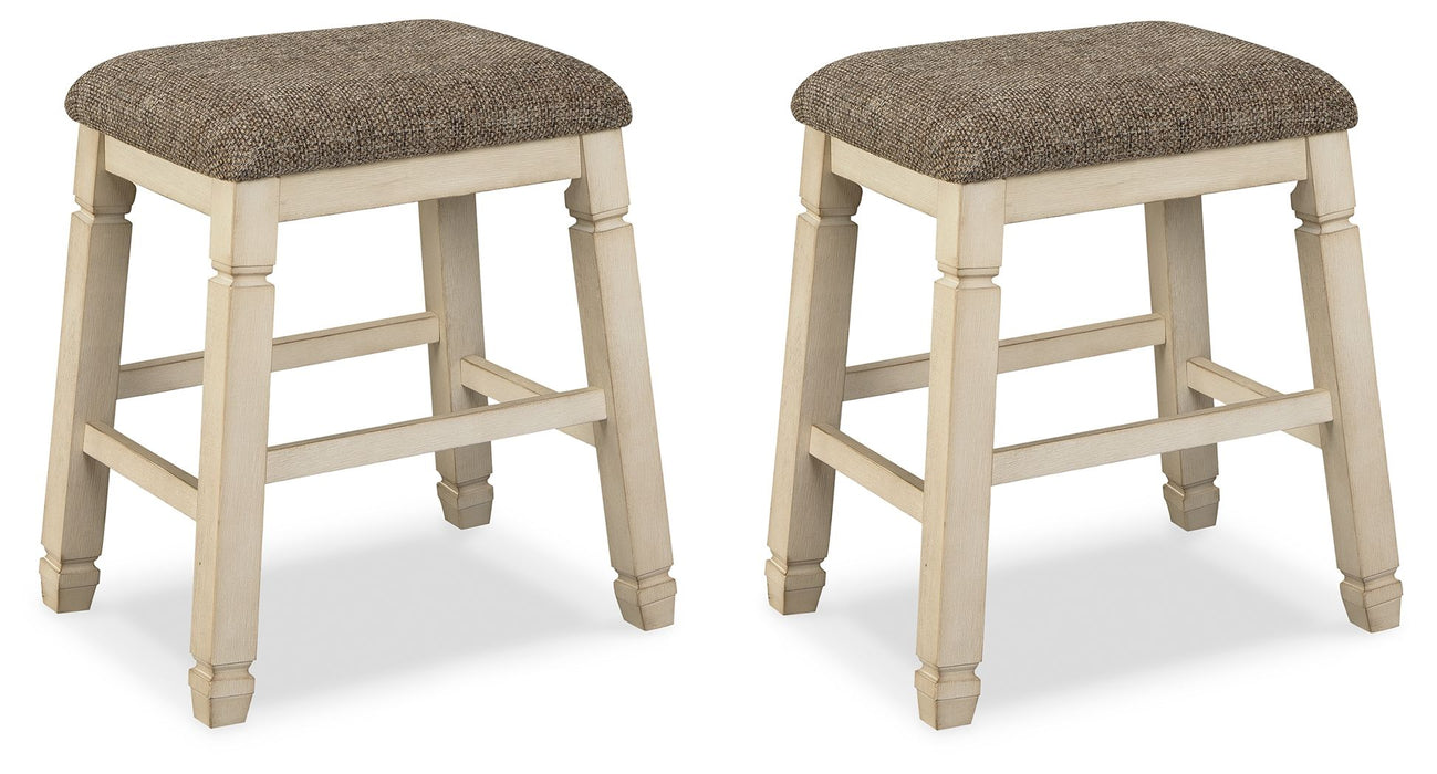 Bolanburg - Beige - Upholstered Stool (Set of 2)