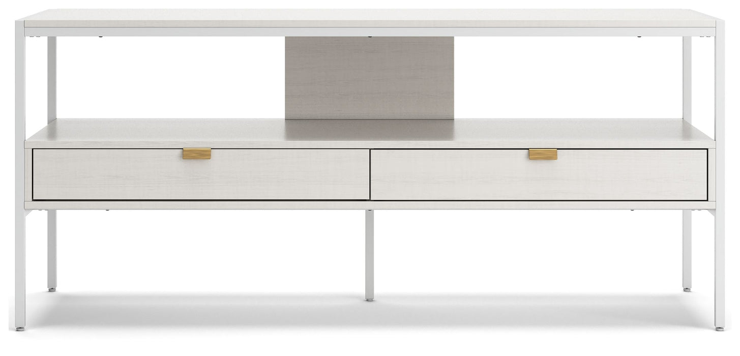 Deznee - White - Large TV Stand