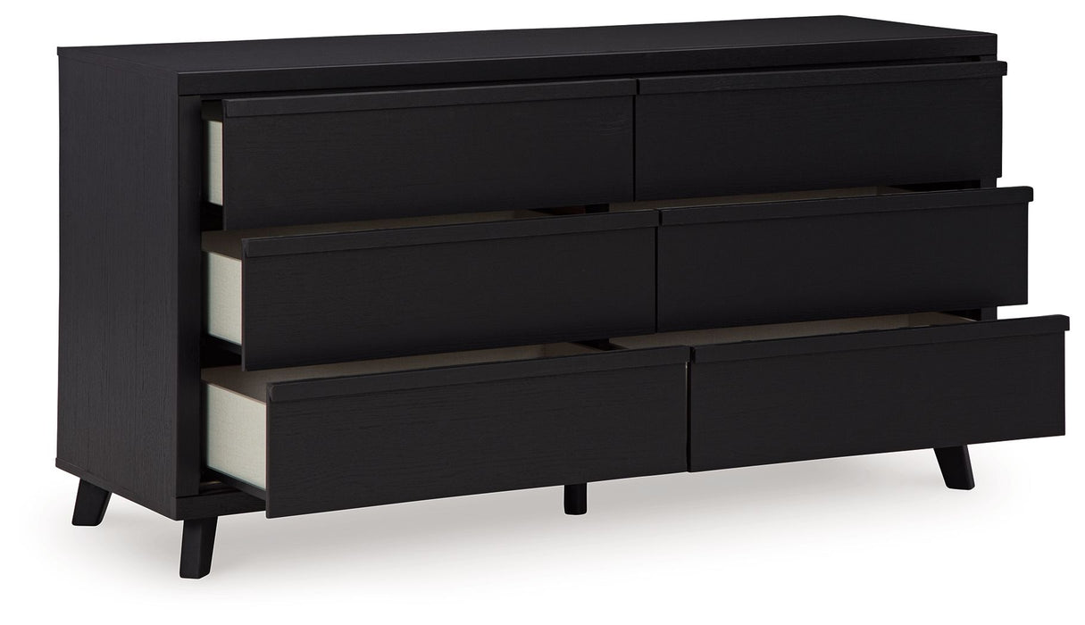 black horizontal dresser Danziar - Black