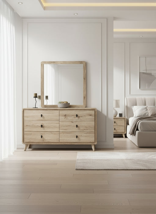 Cantina Dresser Mirror and Bed Select Your Size