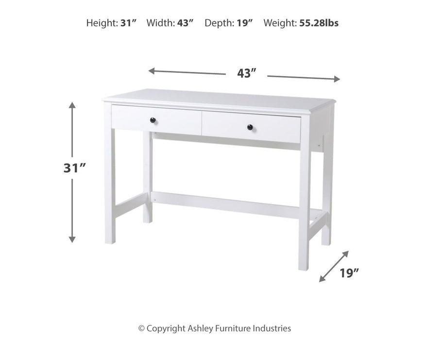 Othello - White - Home Office Small Desk