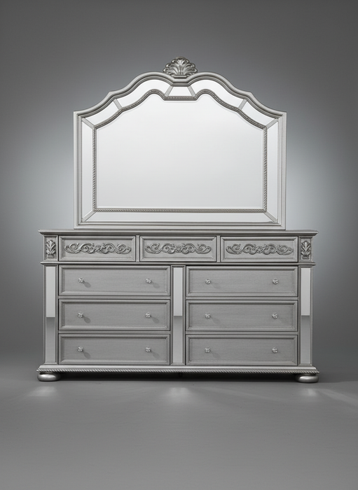 Diana Silver Dresser Mirror