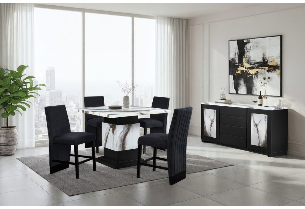 Tryona Pub Table and 4 Stools