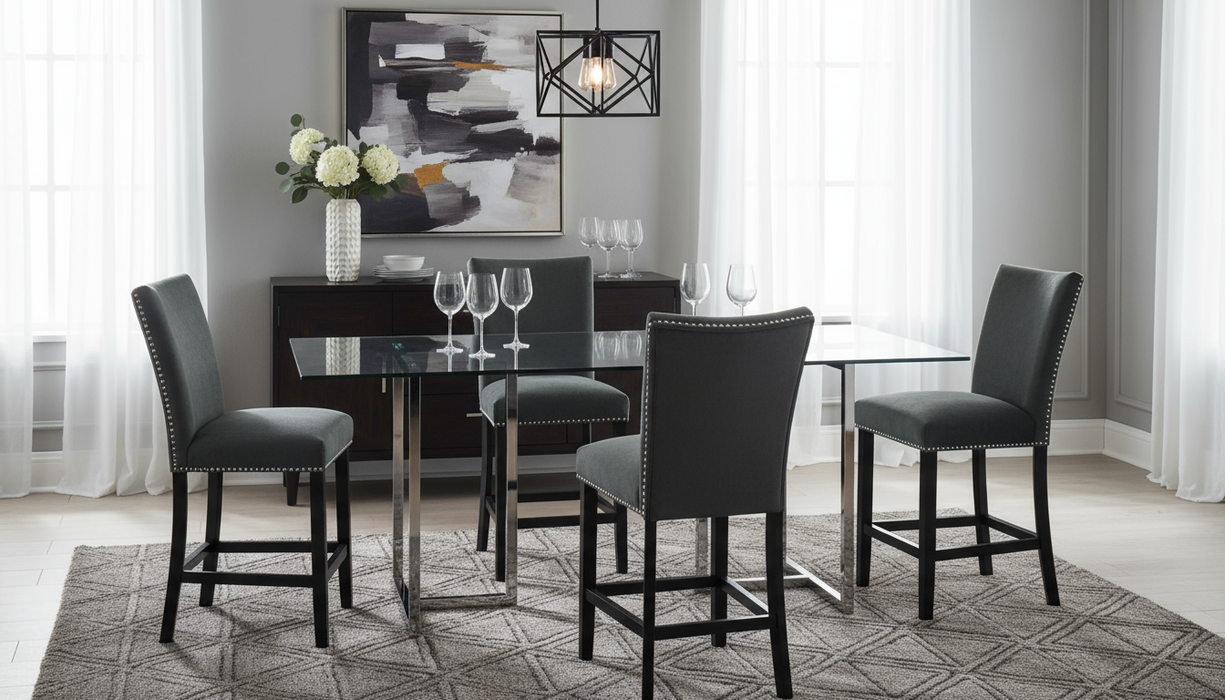 Roland Pub & 4 Chairs Choose Your Chair Color