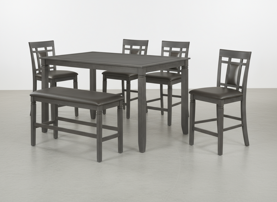 Siri Pub and 4 Chairs and Bench