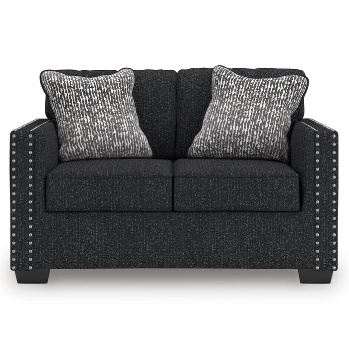 Jasmine Peaks - Loveseat - Coal