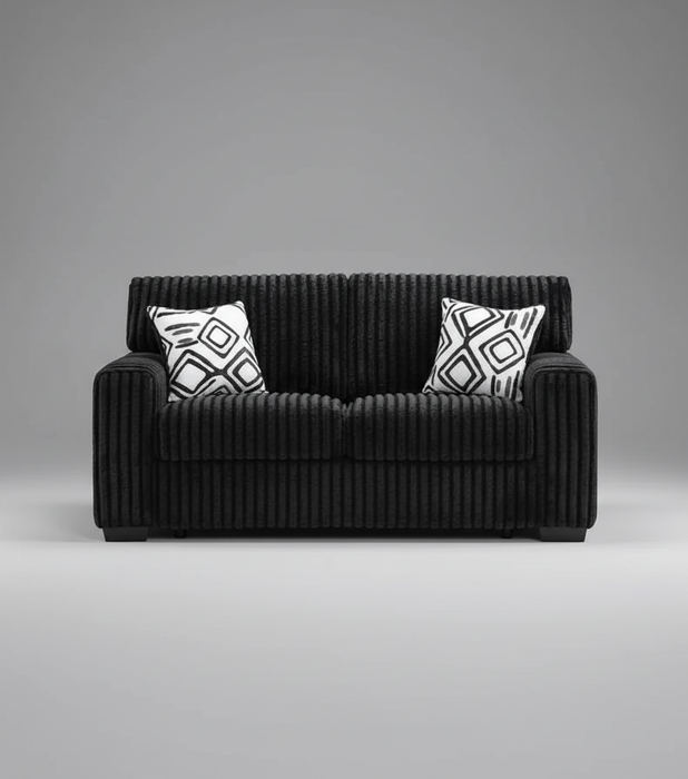 Gavial Black Loveseat