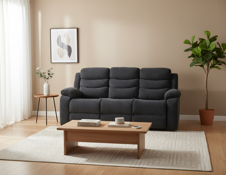 Thomas Dark Gray Reclining Sofa