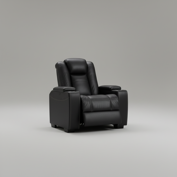 London Black Reclining Sofa & Love