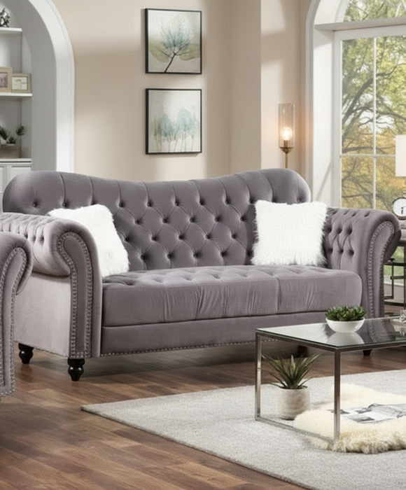 Swoop Silver Sofa