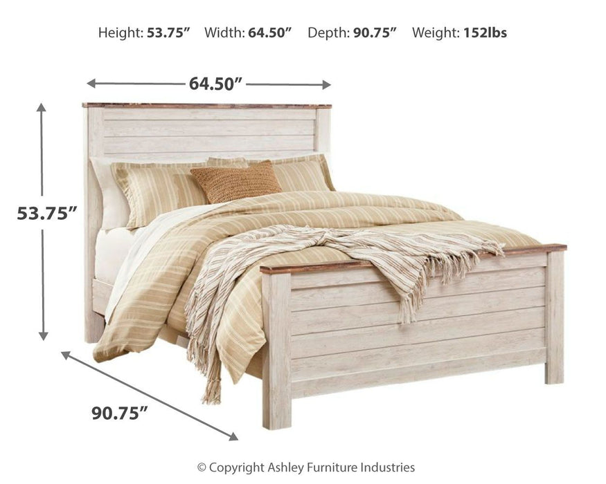 Willowton - Panel Bed