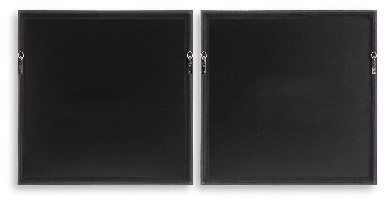 Dirkgrove - Wall Art Set (Set of 2) - Black / White / Brown