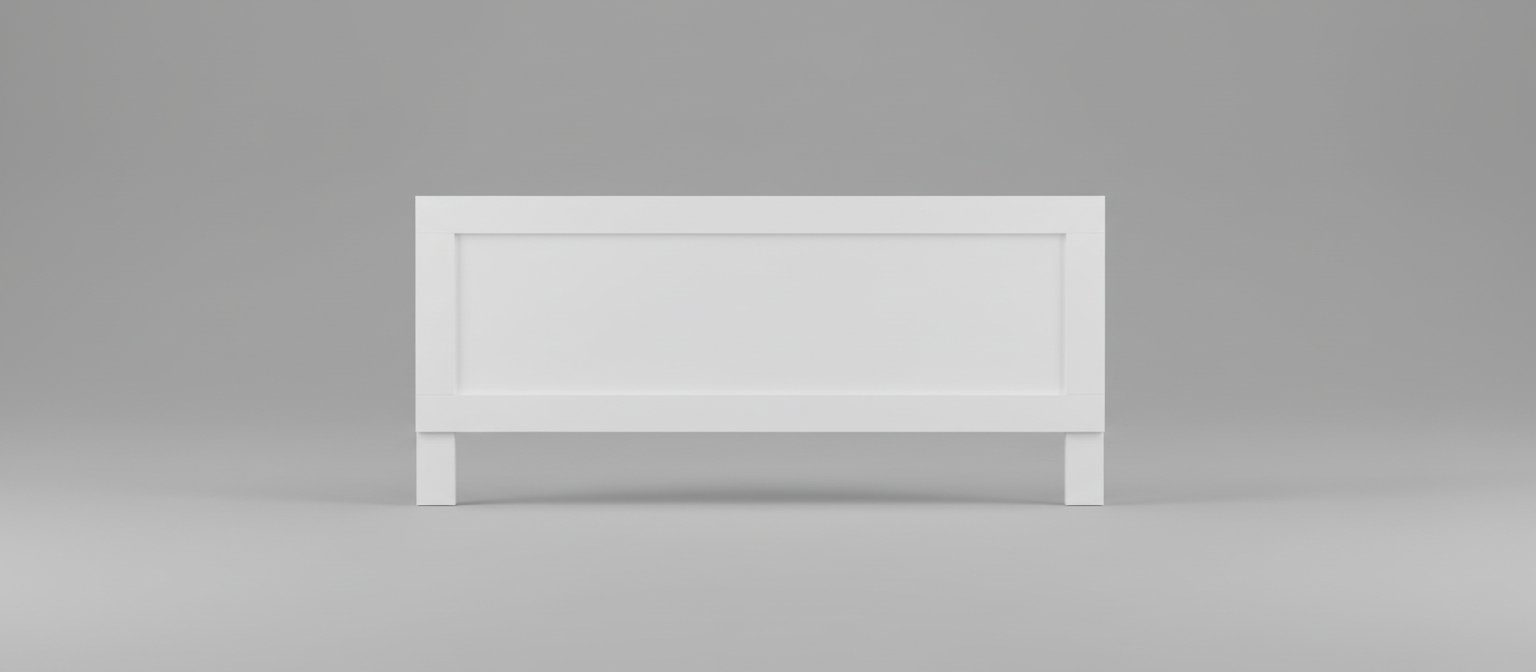 Harden White Full/Queen Headboard Only