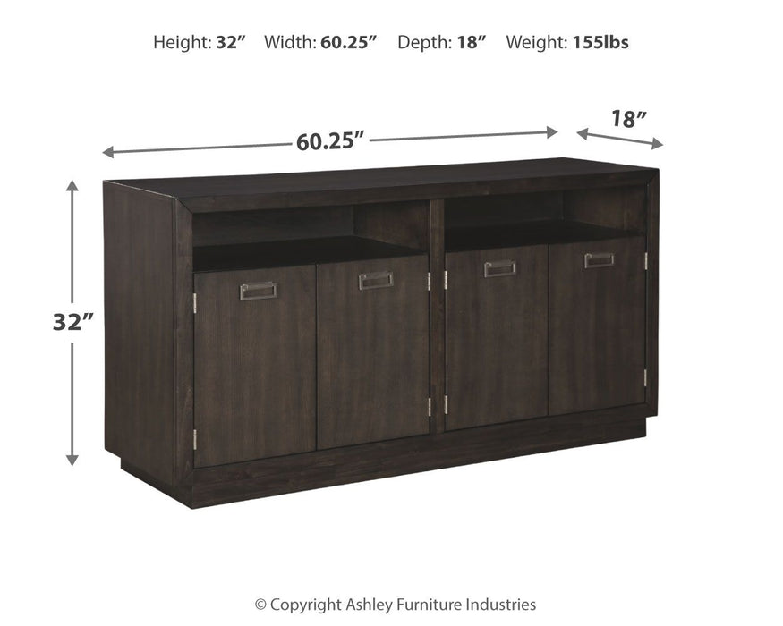 Hyndell - Dark Brown - Dining Room Server