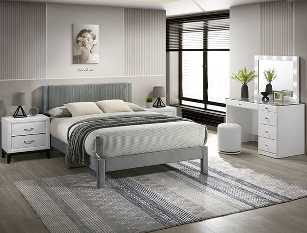 Lucia Gray Twin Bed