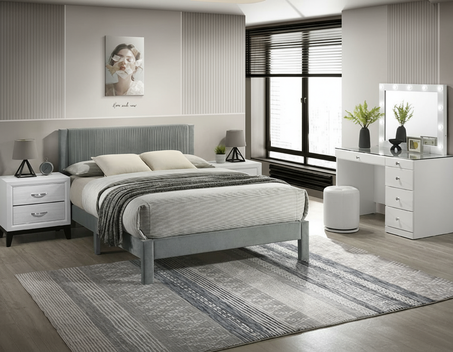Lucia Gray Twin Bed