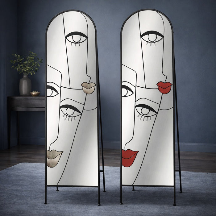 Lady Face Stand-Up Mirror