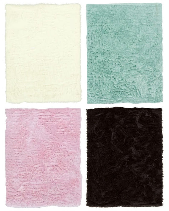 Fluffy Faux Sheep Area Rug 5'X7' Choose Your Color!!