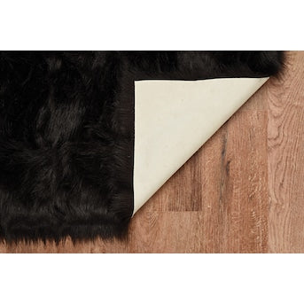 Fluffy Brown Faux Sheep Area Rug 5'X7'