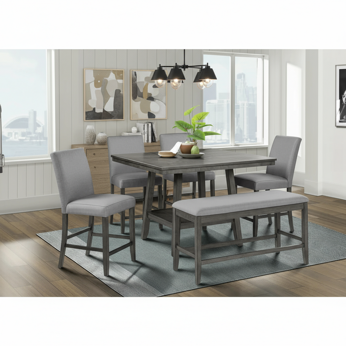 Seneca Gray Pub Table