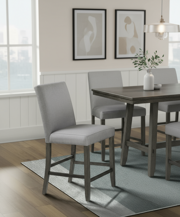 Seneca Gray Pub Table & 4 Stools