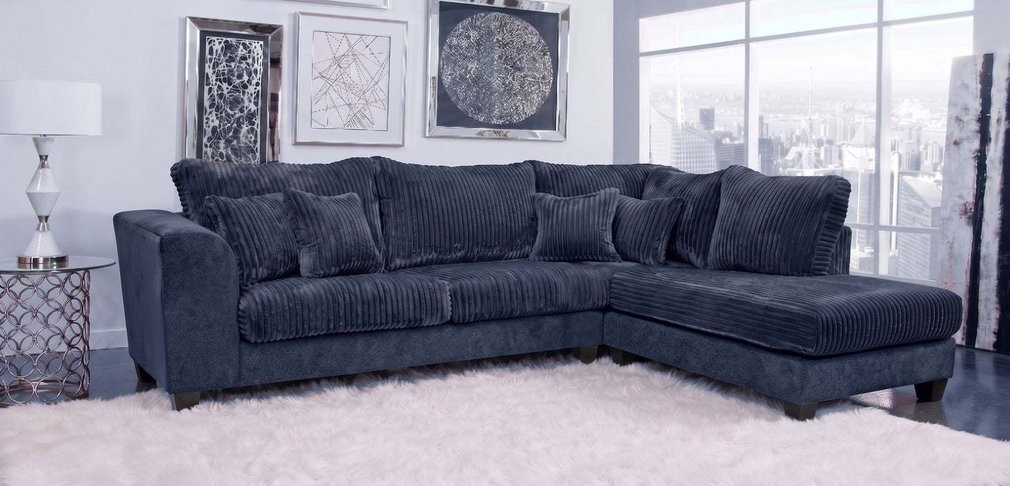 Danielle Velvet Corduroy Sectional CHOOSE YOUR COLOR!!