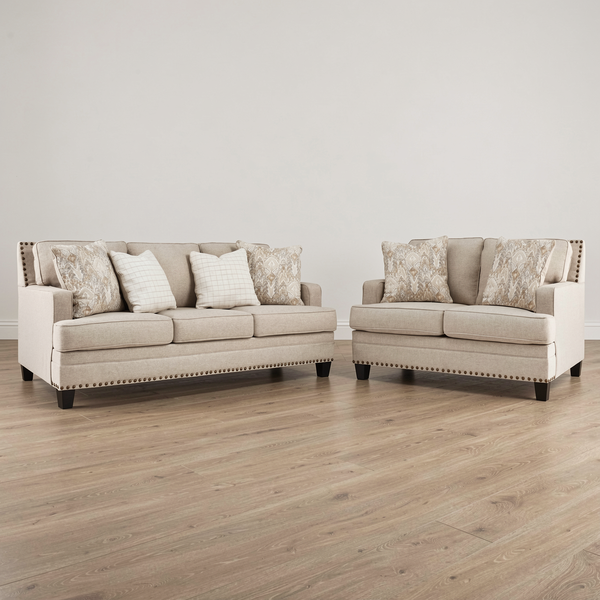 Claredon Sofa and Loveseat