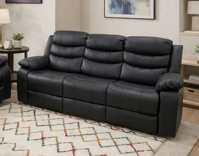 Thomas Black Reclining Sofa