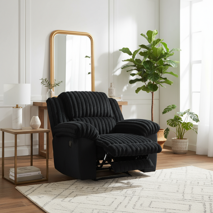 Diamond Black Recliner