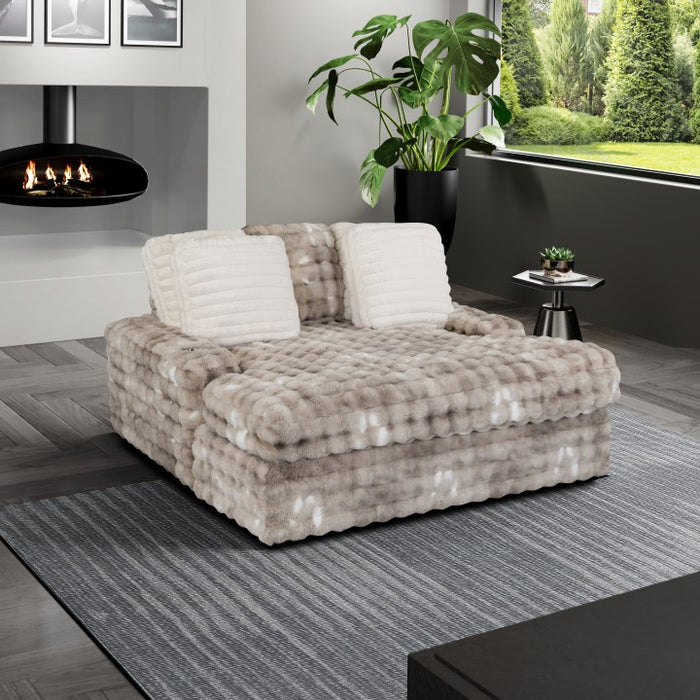 Chauna Large Velvet Chaise Lounge