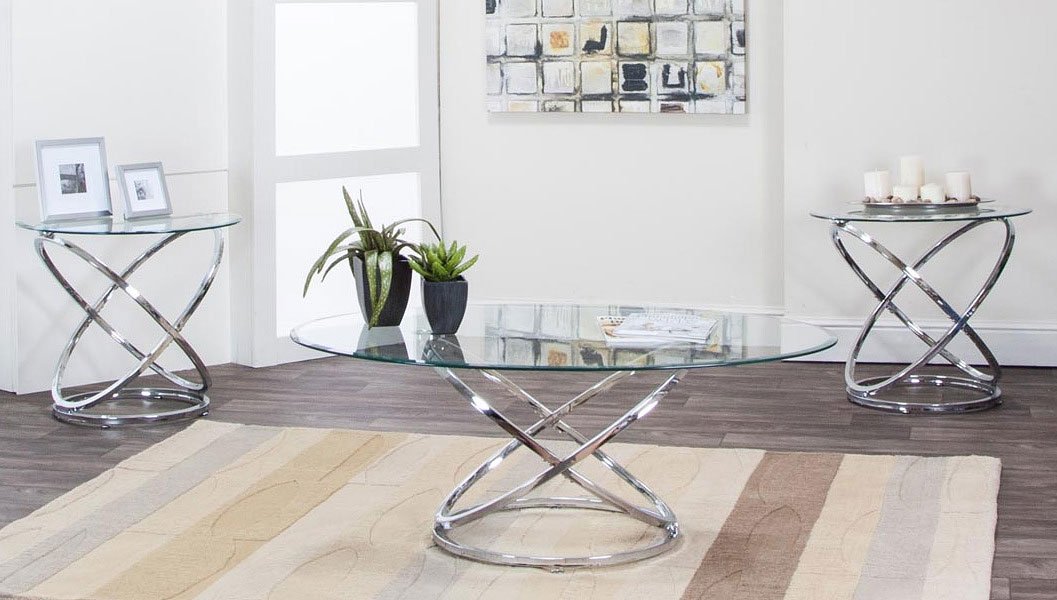 Gyro Coffee and 2 End Tables