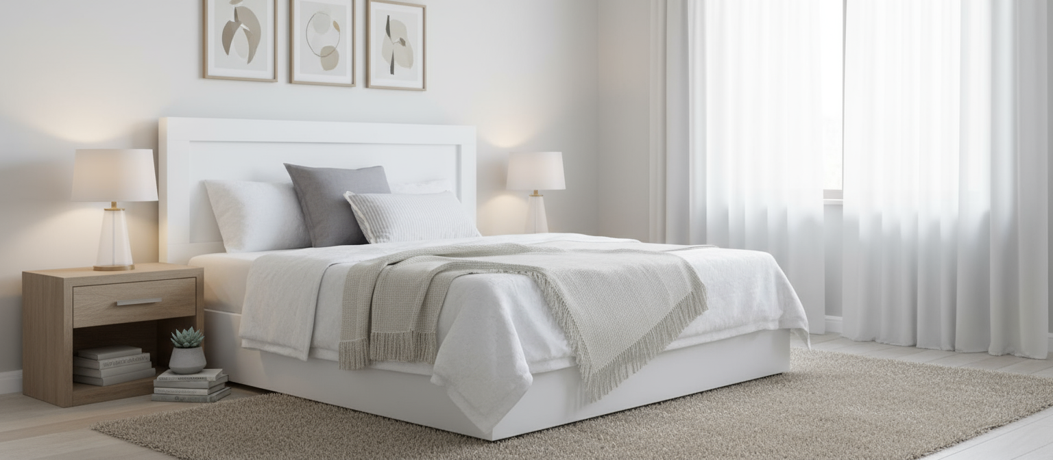 Harden White Full/Queen Headboard Only